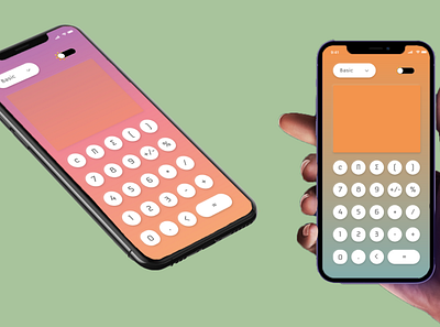 Basic : Calculator Application design mobile ui