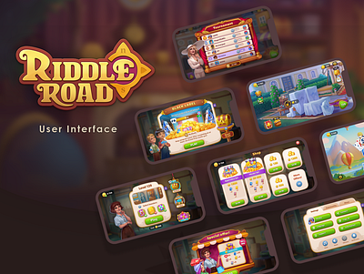 Riddle Road. User Interface design graphic design ui