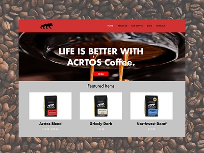 Acrtos coffee website animation app branding design graphic design illustration logo logos ui vector