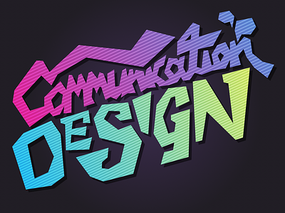 Communication Design Typography communication design digital illustrator sketch typography