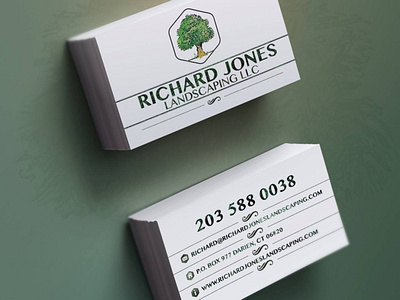 Richard Jones Landscaping branding design illustration vector