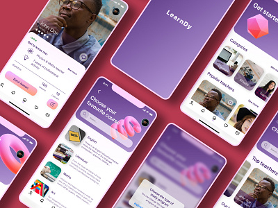 LearnDy - the learning App app design learning study ui ux