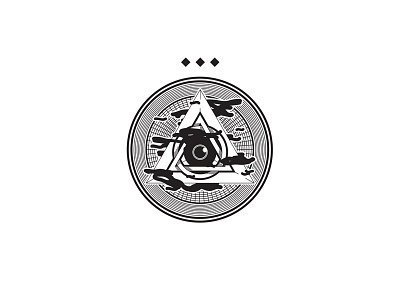Pyramid Eye badge eye illustration pyramid thirdeye