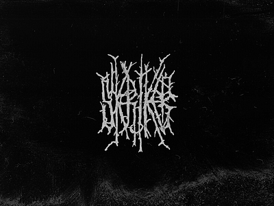 S K R I K E R black white black metal death metal design lettering logo skriker sobersober type typography