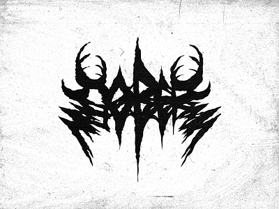 С О Б Е Р black metal calligraphy death metal design lettering logo sobersober type typography