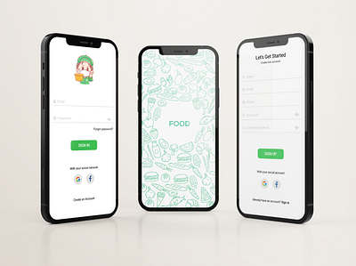 Food Delivery App app design illustration logo typography ui ux