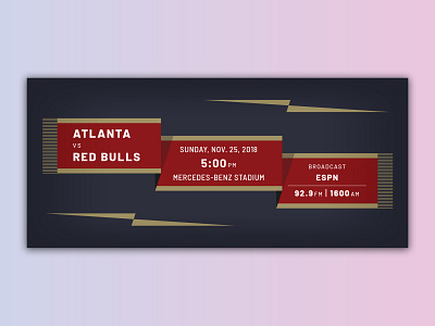 Atlanta United Pregame Scarf announcement atlanta atlanta united futbol gradient mls new york playoffs radio red bull scarf soccer sports tv