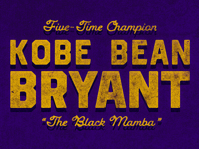 Kobe Bean Bryant 24 8 basketball gold grunge kobe lakers lockup los angeles mamba nba purple sports texture typography vintage