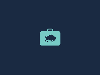 Lockup — ETA IPA airport animals beer blue buffalo colors craft design georgia icon label lagrange logo packaging retro suitcase teal travel