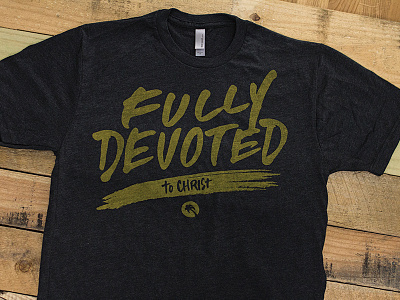 Fully Devoted Tee apparel devoted fully devoted hand lettering screen print tee