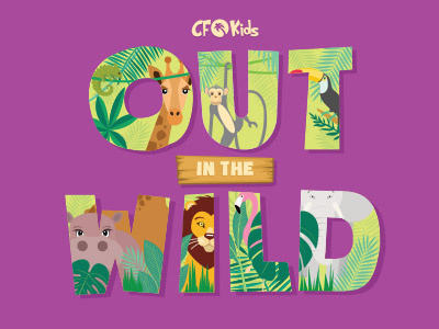 Out in the wild Series ai animals illustration illustrator jungle typography
