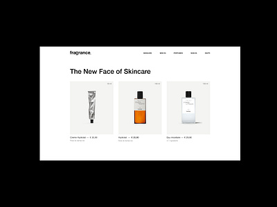 Fragrance Website Page