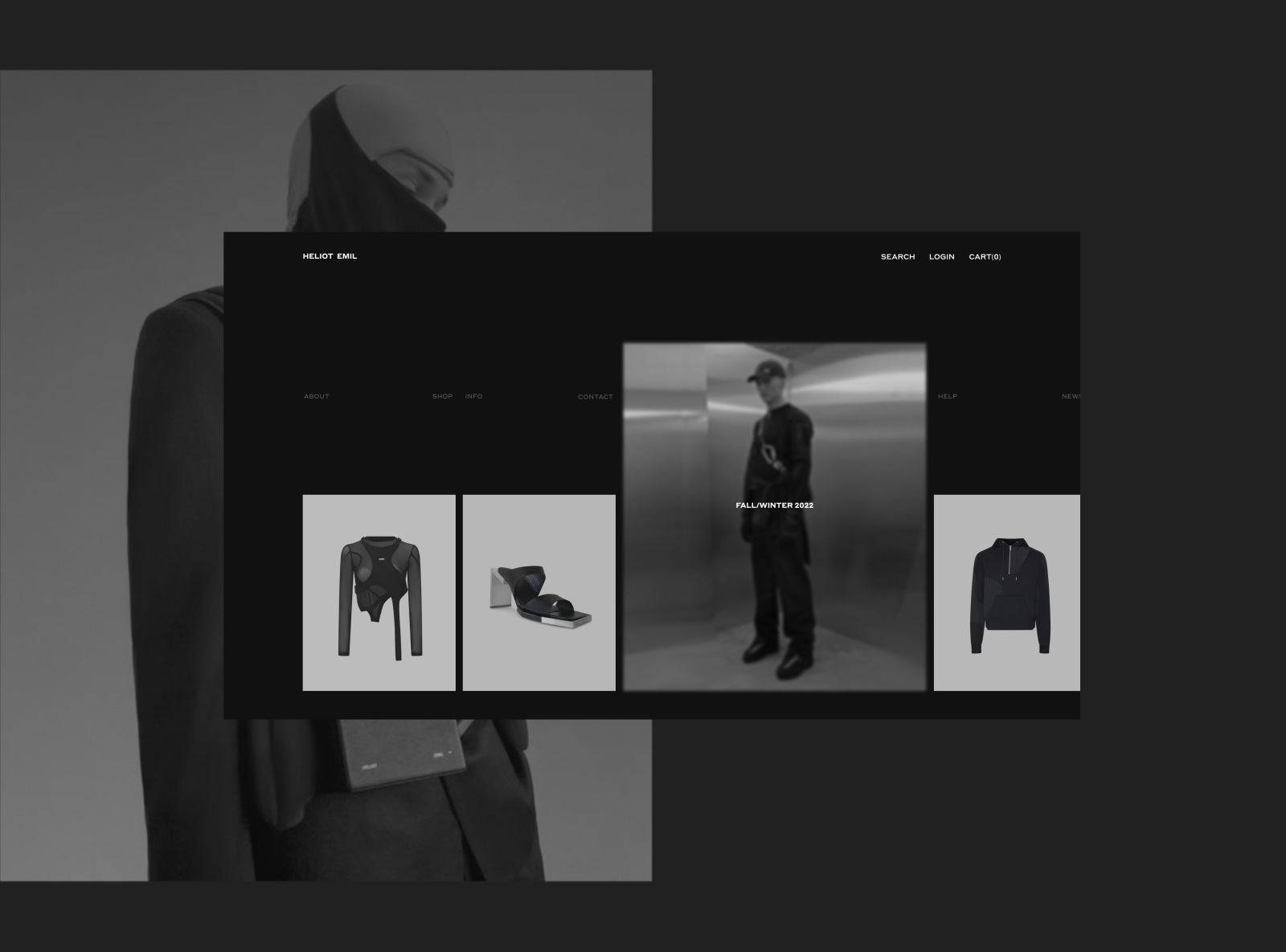 Heliot Emil E-commerce redesign concept by Alesandro Hunnas on Dribbble