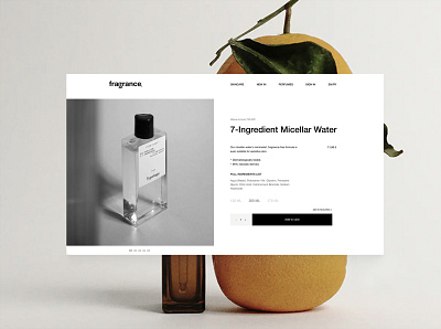 Fragrance Product Сard cosmetics design e commerce figma fragrance illustration product card sketch ui ux web web design