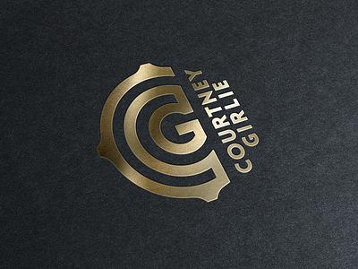 CG black c cg cymbal drummer g gold letter logotype mark monogram symbol