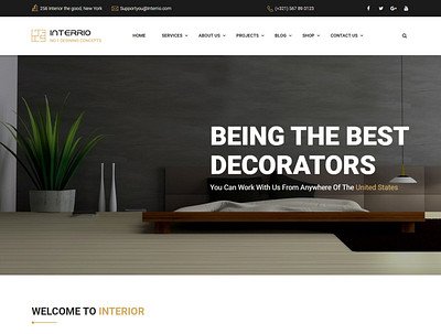 Home Interior Front UI Design branding design front end homepage logo ui design ux web website design