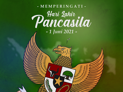 Hari Lahir Pancasila design illustration typography vector vector art