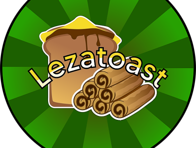 Lezatoast Logo design illustration logo vector