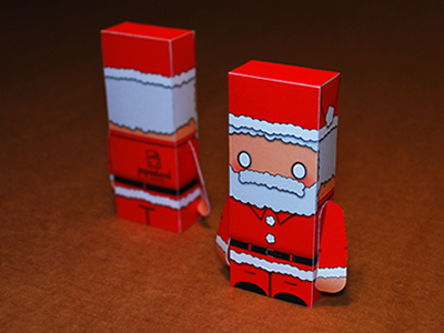 The Night Before Christmas v2 christmas design illustrator paper paper toy papercraft santa vector