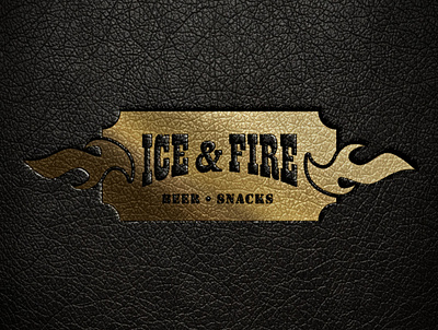 Logo Bar Ice and Fire bar beer logo logotype