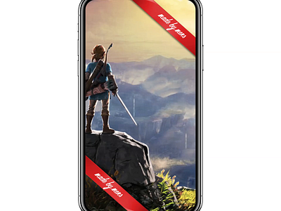 Zelda BOTW - Link on a Rock Parallax - Phone link wallpaper zelda