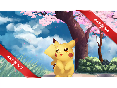 Pokemon - Pikachu & Sakura pikachu pokemon sakura wallpaper