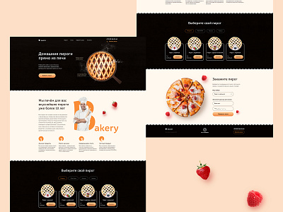 Landing page for cake-shop design landing landing page photoshop ui ux web designer