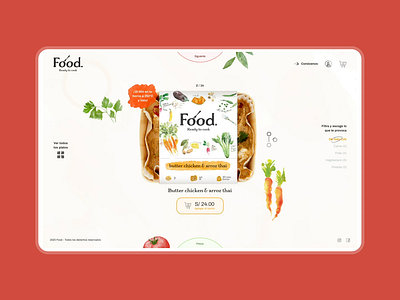 Food Menu Interaction animation design digital interaction motion ui user experience user interface ux website