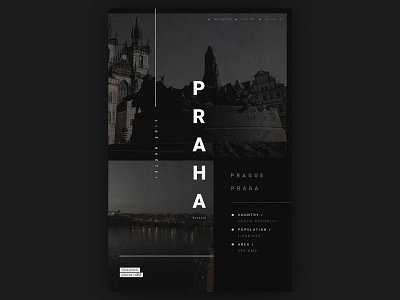 Unknown Places 002 // Prague art direction artwork city concept design dribbble inspiration poster poster design prague travel