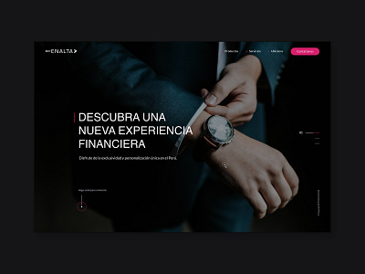 Enalta / Home page concept