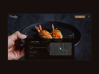 Osaka Nikkei Restaurant Website | Detail art direction branding design digital dribbble food food app inspiration peru strategy travel ui user experience user interface ux