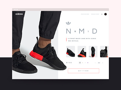 Sneaker store UI Visual Design