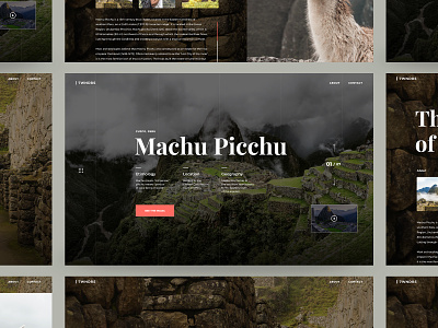 Machu Picchu Web UI Design