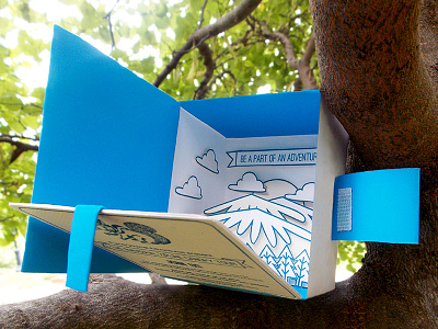 3D Zipline Invite invite invite design letterpress pop up