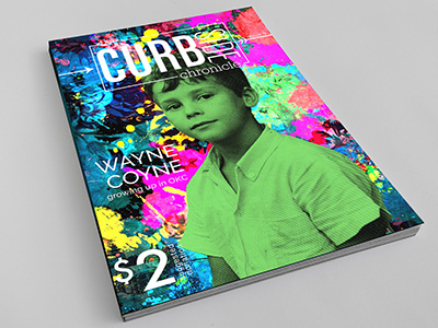 Curbside Chronicle Cover halftone layout design magazine magazine cover