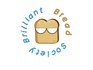 Brilliant Bread Society logo graphic design illustrator logo vector