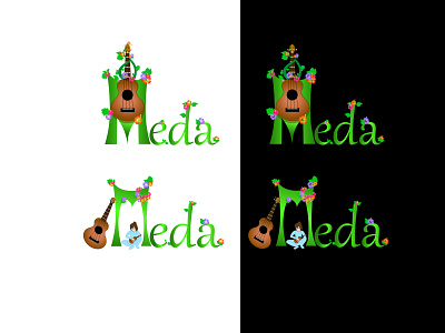 Meda Ukulele Logo illustration concept graphicdesign illustrator logodesign logoillustration vector