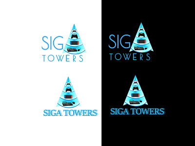logo concept for Siga Towers graphicdesign illustrator logodesign vector