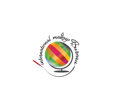 International Makeup Bureau logo graphic design illustrator logodesign vector