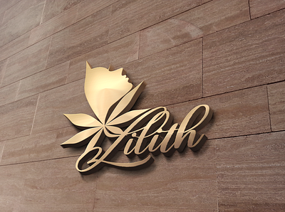 3D wall mockup for Lilith contest branding design graphic design illustration illustrator logoconcept logodesign photoshop vector