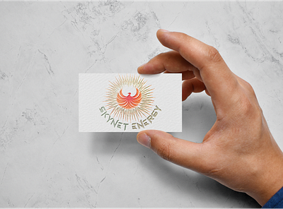 Business card mockup for Skynet Energy contest branding design graphicdesign illustration illustrator logo logodesign photoshop vector