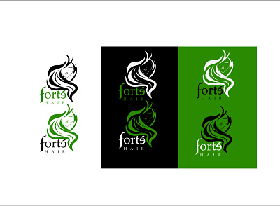 Logo concept for Forte Hair contest branding design graphicdesign illustration illustrator logo logoconcept logodesign vector