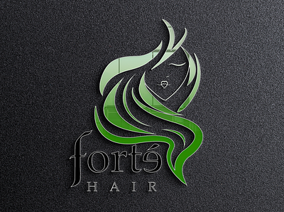 3D Mockup for Forte Hair 3dmockup branding design graphicdesign illustration illustrator logo logodesign vector