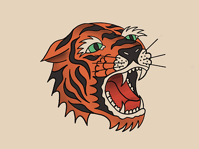 Cool Cats and Kittens illustration procreate tiger