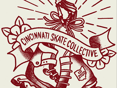 Skate Collective Detail traditional tattoos illustration