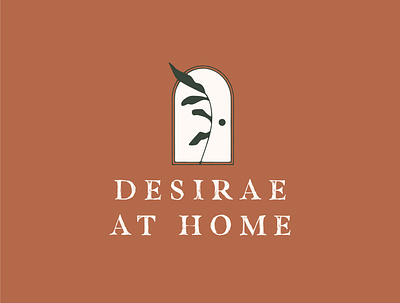 Desirae at Home Logo burnt orange diy door logo mom