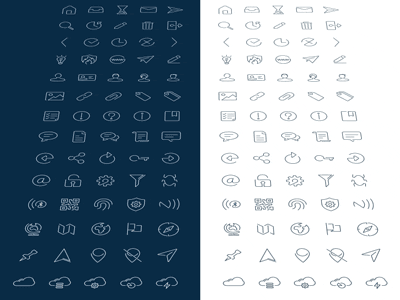 line based icons