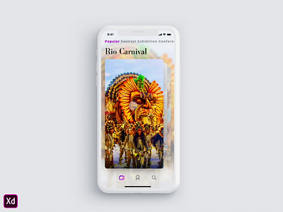 Popular events - #MadeWithAdobeXD adobexd auto animate burning man cards events interaction design iphonexs madewithadobexd ux ux ui