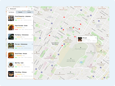 Map UI UX