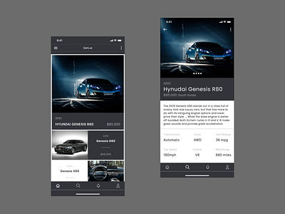 Luxury Car Brand Finder app branding car design icon illustration information logo luxury search typography ui ux vector